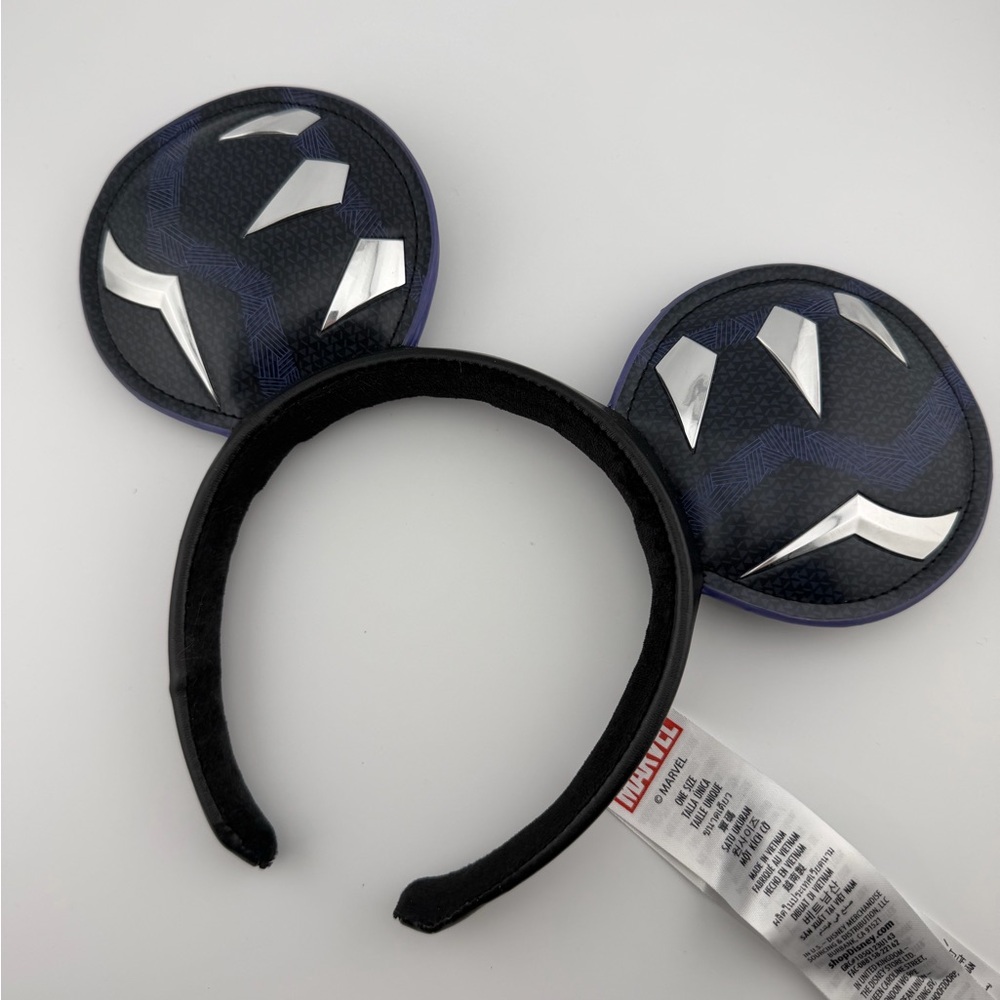 Marvel Black and Purple Superhero Ear Headband with Silver Accents
